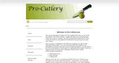 Desktop Screenshot of pro-cutlery.com