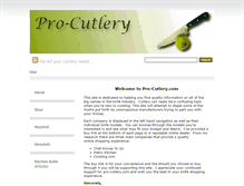 Tablet Screenshot of pro-cutlery.com